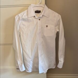 Ariat Kids White Button Down Shirt